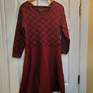 Red Sweater Dress Women's XL